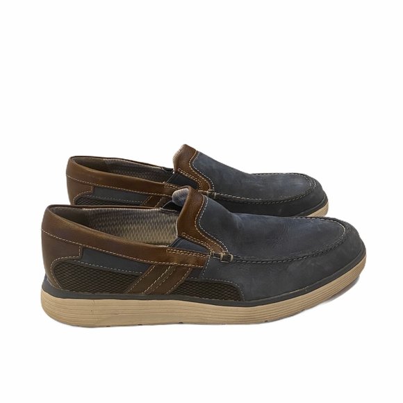 Unstructured by Clarks Blue Nubuck Leather Shoes main image 7